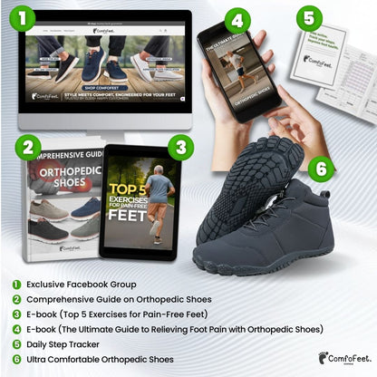 Jesper Pro -  Non-slip & Water-Resistant Winter Wide Toe  Box Shoe (Unisex)